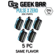 Geek Bar Pulse X ZERO 0% Disposable Vape Device | 25000 Puffs - 5PC