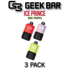 Geek Bar Ice Prince Disposable Vape Device | 50K Puffs - 3PK