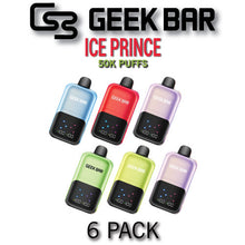 Geek Bar Ice Prince Disposable Vape Device | 50K Puffs - 6PK