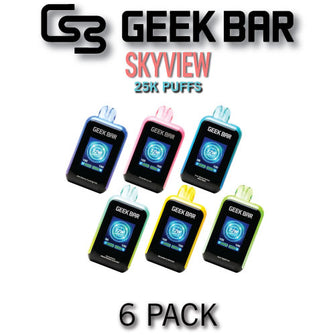 Geek Bar Skyview by Digiflavor Disposable Vape Device | 25K Puffs - 6PK