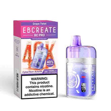 Grape Twist Flavored EBCREATE BC Pro Disposable Vape Device - 40K Puffs  | EveryThing Vapes
