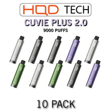 HQD Cuvie Plus 2.0 Disposable Vape Device | 9000 Puffs - 10PK