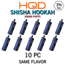 HQD Shisha Hookah 3% Disposable Vape Device | 20K Puffs - 10PC