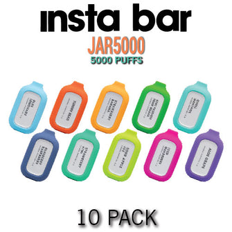 insta Bar Jar Disposable Vape Device | 5000 Puffs – 10PK everythingvapes.com
