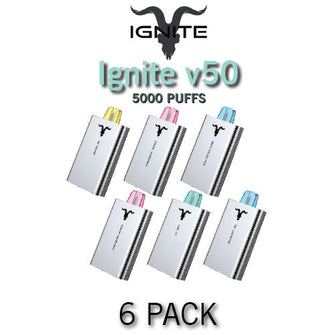 Ignite v50 Disposable Vape Device | 5000 PUFFS - 6PK