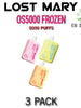 LOST MARY OS5000 Frozen Edition Disposable Vape | 5000 Puffs - 3PK