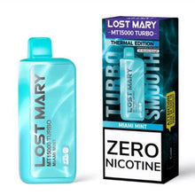 Miami Mint 0% Flavored Lost Mary MT15000 Turbo 0% Disposable Vape Device - 15K Puffs | Everything Vapes