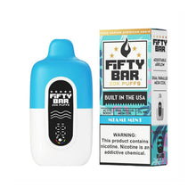 Miami Mint Flavored Fifty Bar V2 Disposable Vape Device - 20000 Puffs - 1PC | EveryThing Vapes