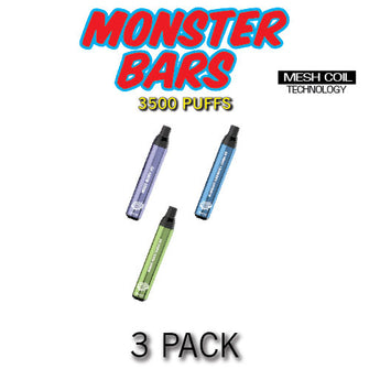 Monster Bar Disposable Vape Device by Jam Monster - 3PK
