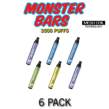 Monster Bar Disposable Vape Device by Jam Monster - 6PK