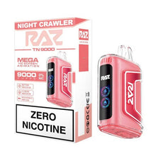 Night Crawler Flavored RAZ TN9000 ZERO Disposable Vape Device - 9000 Puffs | Everything Vapes