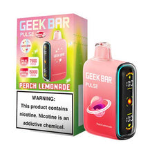 Peach Lemonade Flavored Geek bar Pulse Disposable Vape Device - 15000 Puffs |EveryThing Vapes - 3PK

