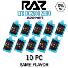 Raz LTX DC25000 Zero Disposable Vape Device | 25k Puffs - 10PC