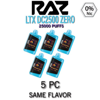 Raz LTX DC25000 Zero Disposable Vape Device | 25k Puffs - 5PC