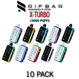 Rifbar Turbo-X Disposable Vape Device | 15000 Puffs - 10PK
