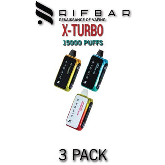 Rifbar Turbo-X Disposable Vape Device | 15000 Puffs - 3PK