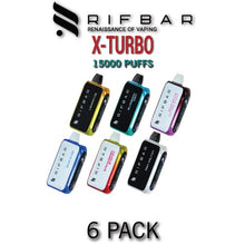 Rifbar Turbo-X Disposable Vape Device | 15000 Puffs - 6PK