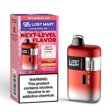 Strawberry Ice Flavored Lost Mary Ultrasonic Disposable Vape Device - 35k Puffs  | EveryThing Vapes