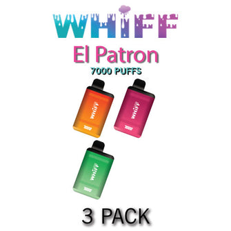 Whiff El Patron Disposable Vape Device by Scott Storch | 7000 Puffs - 3PK