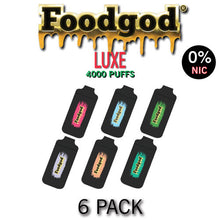 Foodgod ZERO 0% Luxe Disposable Vape Device | 4000 Puffs - 6PK