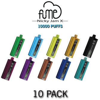 Fume Nicky Jam x Disposable Vape Device | 10000 Puffs - 10PK