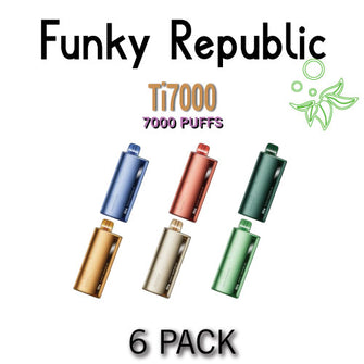 Funky Republic Ti7000 by EB Create Disposable Vape Device | 7000 Puffs - 6PK