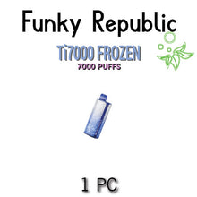 Funky Republic Ti7000 Frozen Edition Disposable Vape Device | 7000 Puffs - 1PC