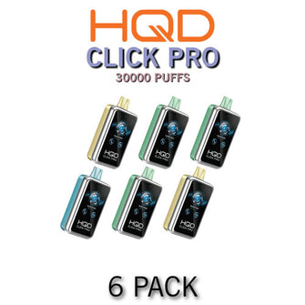 HQD Click Pro Disposable Vape Device | 30K Puffs - 6PK