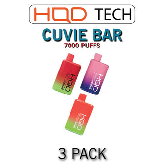 HQD Cuvie Bar Disposable Vape Device | 7000 Puffs - 3PK