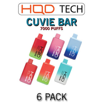 HQD Cuvie Bar Disposable Vape Device | 7000 Puffs - 6PK