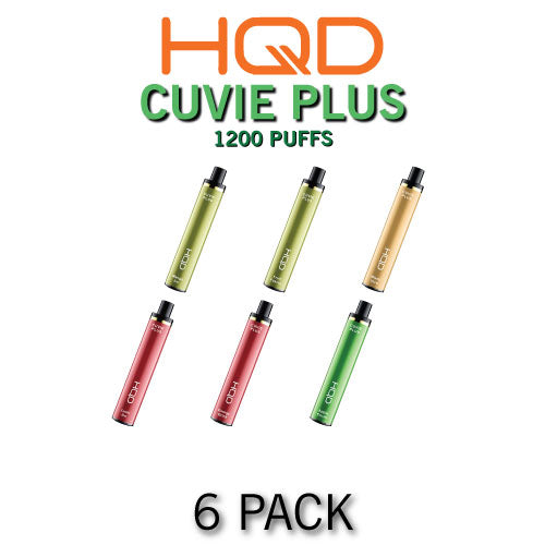 HQD Cuvie Plus Disposable Vape Device - 6PK EveryThing Vapes HQD Cuvie Plus Disposable Vape Device - 6PK EveryThing Vapes