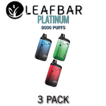 Leaf Bar Platinum Disposable Vape Device | 8000 Puffs - 3PK