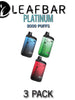 Leaf Bar Platinum Disposable Vape Device | 8000 Puffs - 3PK