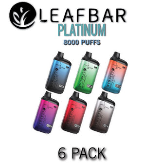 Leaf Bar Platinum Disposable Vape Device | 8000 Puffs - 6PK