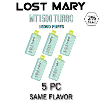 Lost Mary MT15000 Turbo 2% Disposable Vape Device | 15000 Puffs - 5PC