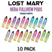 Lost Mary Nera Fullview Disposable Vape Pods (Pack of 2) | 70k Puffs - 10PK