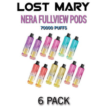 Lost Mary Nera Fullview Disposable Vape Pods (Pack of 2) | 70k Puffs - 6PK
