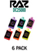 Raz DC25000 Disposable Vape Device | 25000 Puffs - 6PK