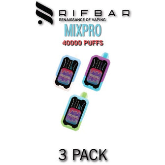 Rifbar MixPro Disposable Vape Device | 40000 Puffs - 3PK