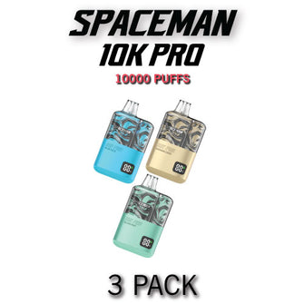 Spaceman 10K Pro Disposable Vape Device | 10000 Puffs - 3PK