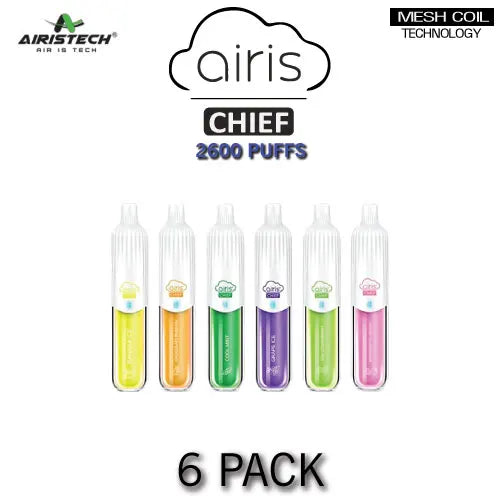 Airis Chief Disposable Vape Device - 6PK | EveryThing Vapes