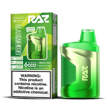 Alaskan Mint Flavored Raz CA6000 Disposable Vape Device - 6000 Puffs | everythingvapes.com -3PK