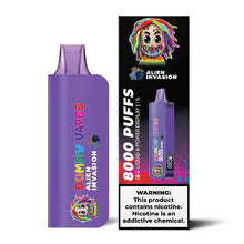 Alien Invasion Flavored Dummy Vapes 1% Disposable Vape Device - 8000 Puffs | everythingvapes.com - 1PC
