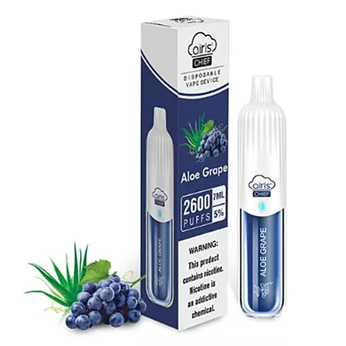 Aloe Grape flavored Airis Chief Disposable Vape Device | EveryThing Vapes
