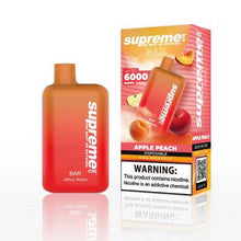 Apple Peach Flavored Supreme BAR Disposable Vape Device 6000 Puffs 1PC | everythingvapes.com