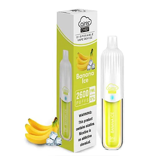 Banana Ice flavored Airis Chief Disposable Vape Device | EveryThing Vapes