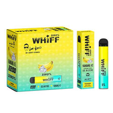 Banana Ice Flavored Whiff ZERO 0% Disposable Vape Device