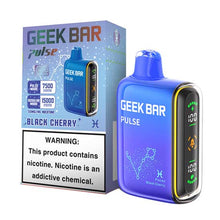 Black Cherry Flavored Geek bar Pulse Disposable Vape Device - 15000 Puffs | everythingvapes.com - 6PK