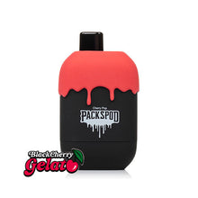 Black Cherry Gelato Flavored Packspod by Packwoods Disposable Vape Device 5000 puffs