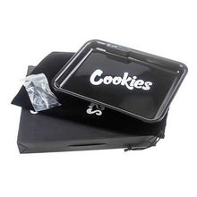 Black Cookies Rolling Tray Led Usb Charging Luminous Plate Smoking Accessories - EveryThing Vapes
